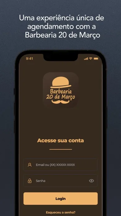 Capturas de tela do Barbearia 20 de Março