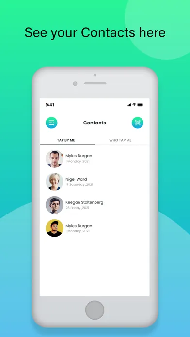 Tap and Tag - Digital Biz Card Screenshots