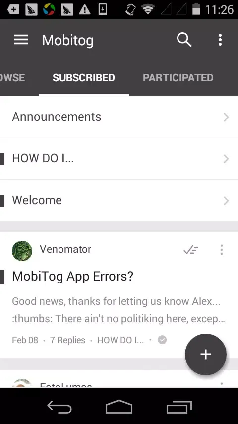ภาพหน้าจอของ Mobitog