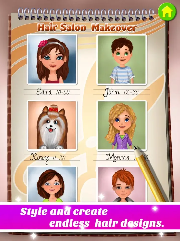 Captures d'écran de Hair Salon Makeover - Cut, Curl, Color, Style Hair iPad 