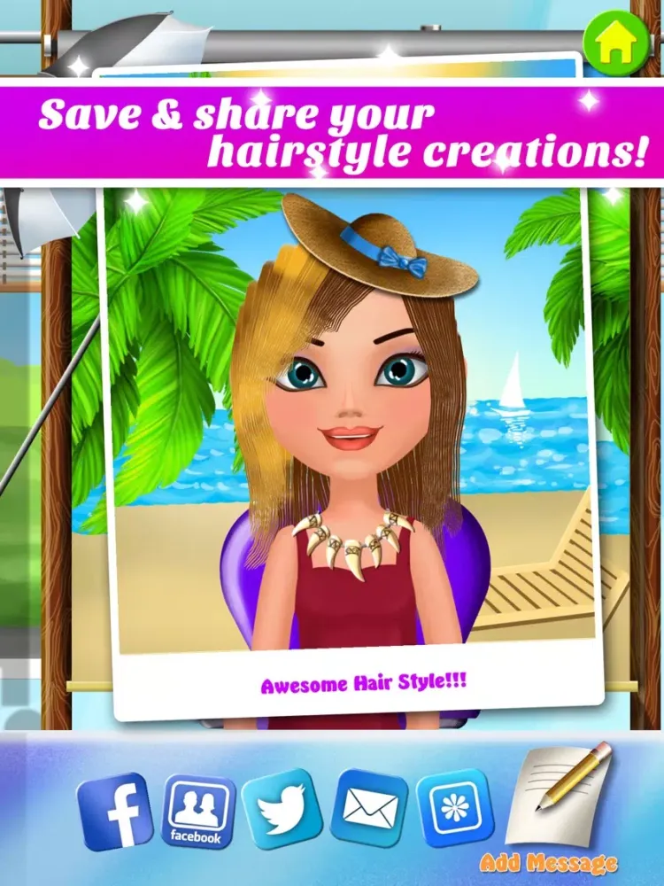 Captures d'écran de Hair Salon Makeover - Cut, Curl, Color, Style Hair iPad 