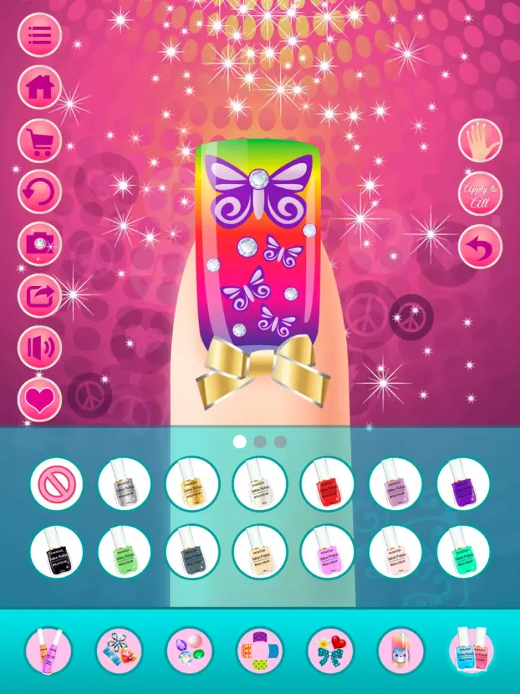 Celebrity Nail Art and Pretty Nail Polish Designs - Nail Makeover Salon iPad  سکرین شاٹس