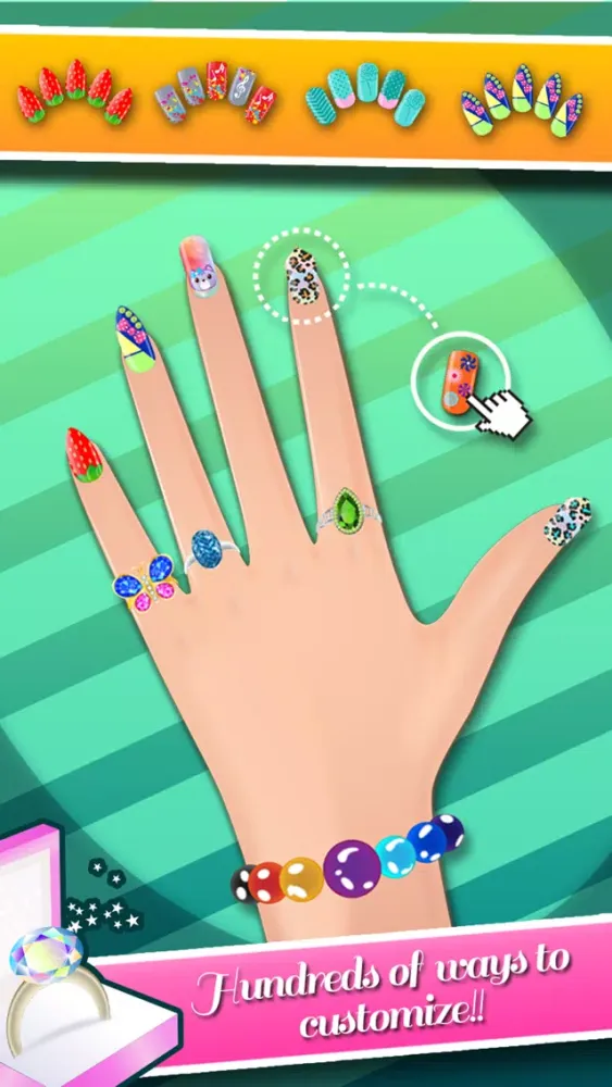 Celebrity Nail Art and Pretty Nail Polish Designs - Nail Makeover Salon سکرین شاٹس