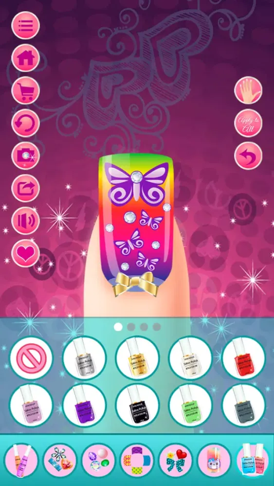 Celebrity Nail Art and Pretty Nail Polish Designs - Nail Makeover Salon سکرین شاٹس