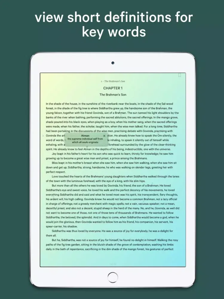 Siddhartha - An Indian Tale iPad 应用截图