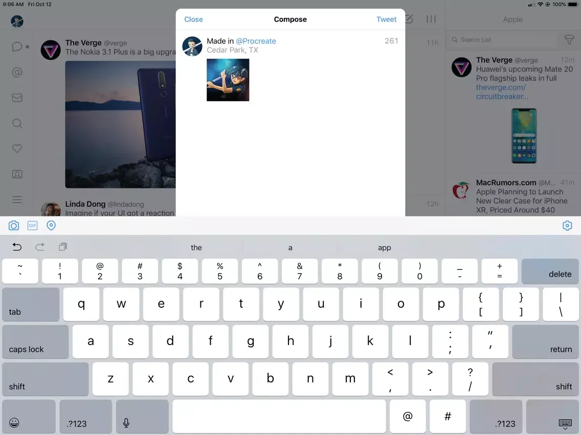 Скриншоты Tweetbot 5 for Twitter iPad 