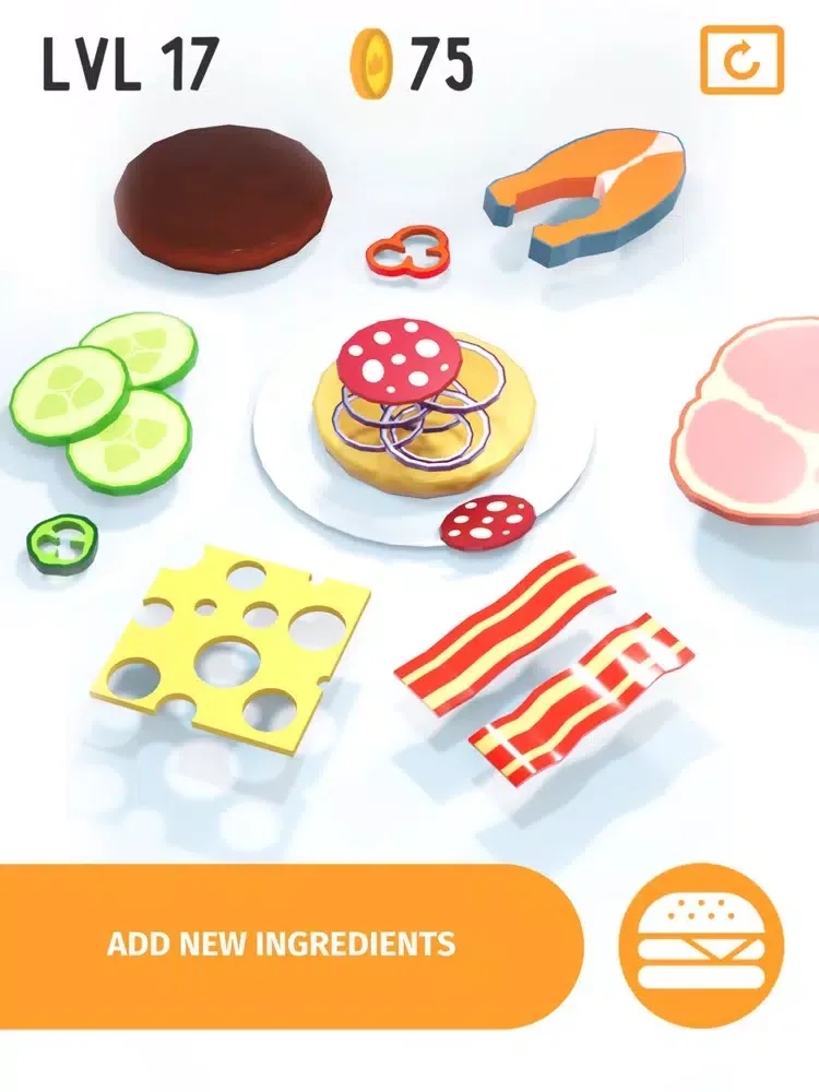 Capturas de pantalla de Stack the Burger: Slices Shift iPad 