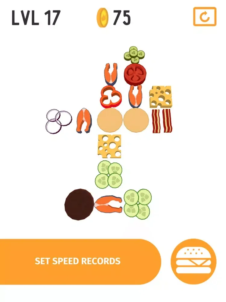 Capturas de pantalla de Stack the Burger: Slices Shift iPad 