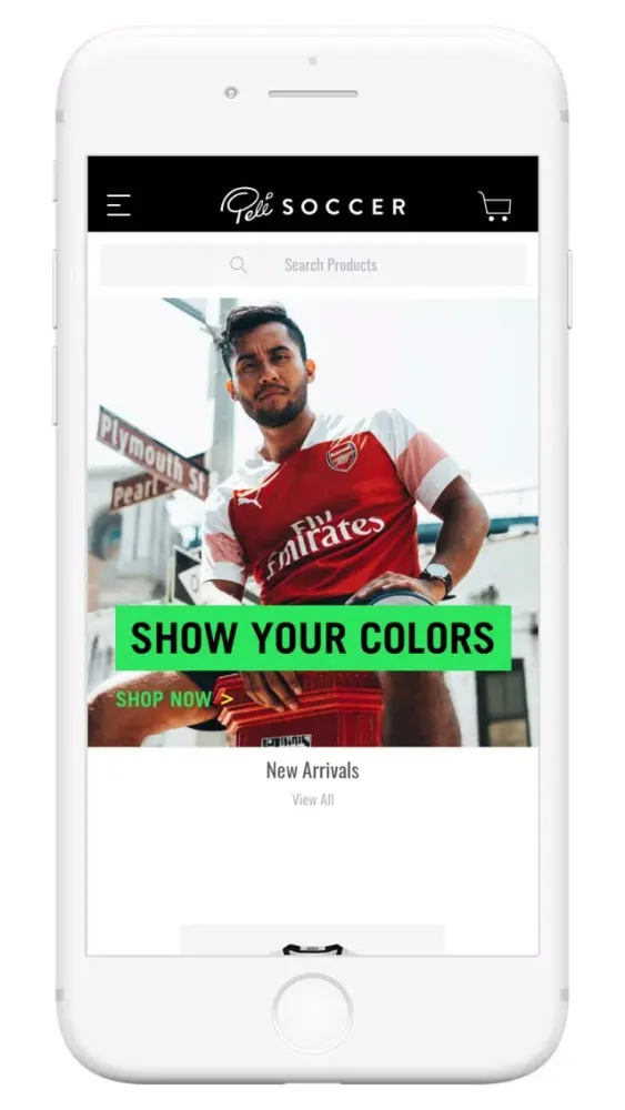 Tangkapan layar Pelé Soccer