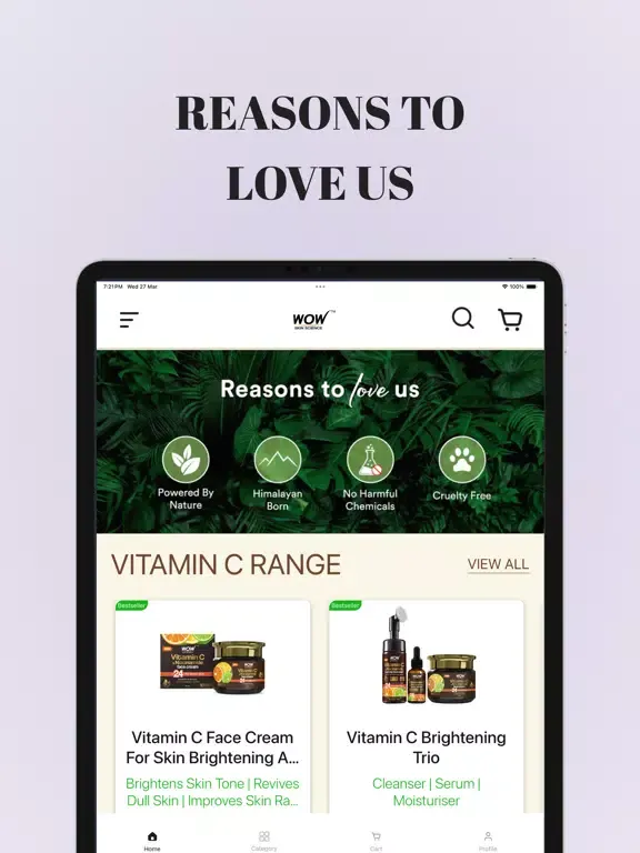 Скриншоты Buywow Online Beauty Shopping iPad 