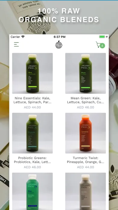 Скриншоты Organic Press Juices