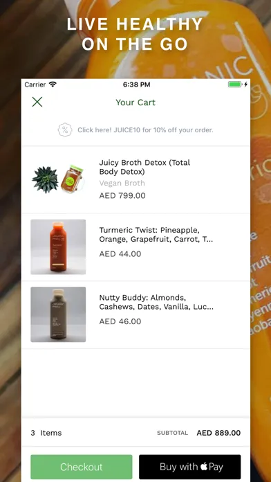 Скриншоты Organic Press Juices