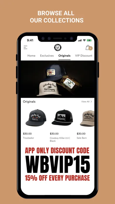 Whiskey Bent Hat Co.應用截圖