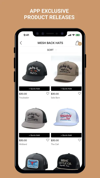 Whiskey Bent Hat Co.應用截圖