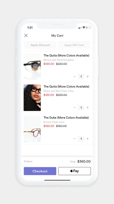 Fritz Eyewear Collection Screenshots
