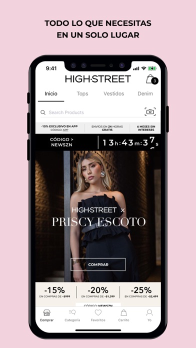 Capturas de tela do HIGHSTREET MX