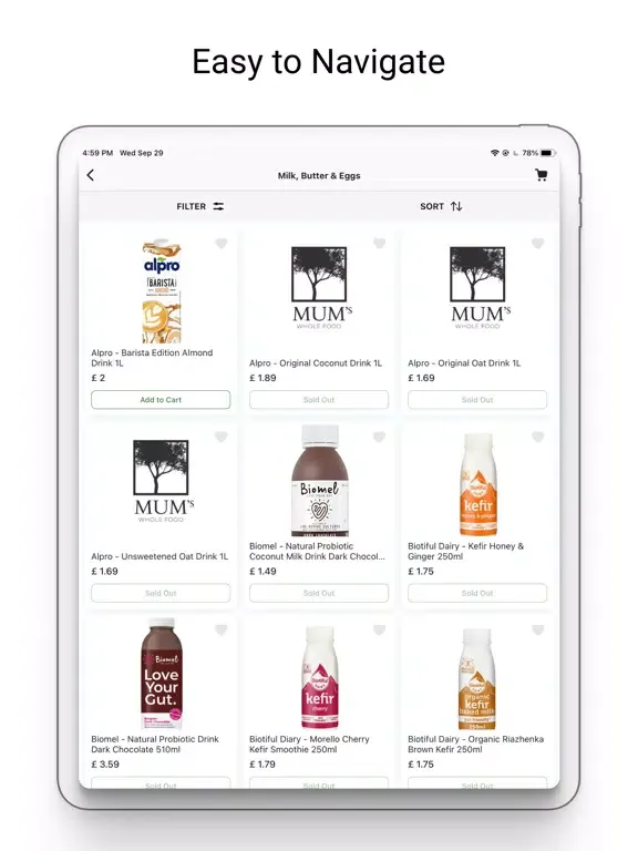 Mum's Whole Food iPad  स्क्रीनशॉट