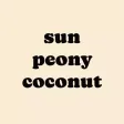 Sun Peony Coconut Sun Peony Coconut