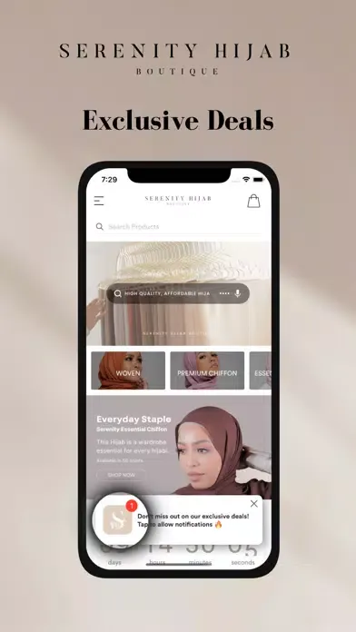 Captures d'écran de SERENITY HIJAB BOUTIQUE