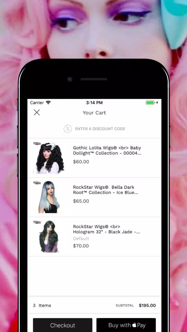 Rockstar Wigs Shop スクリーンショット