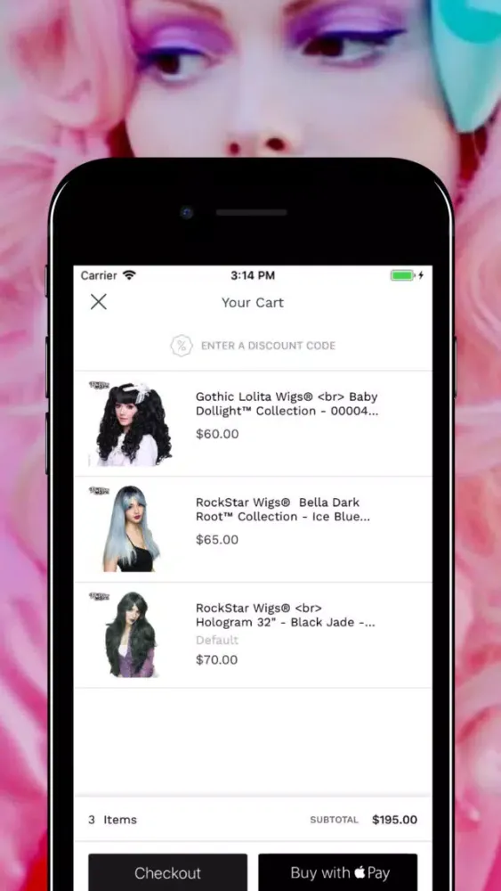 Rockstar Wigs Shop應用截圖