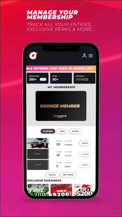 Ảnh chụp màn hình của GIVEAWAYS AU