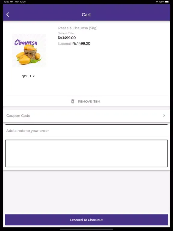 Ảnh chụp màn hình của Qareeb Pakistan iPad 
