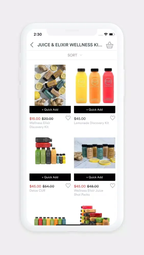 Ảnh chụp màn hình của PUR Cold-Pressed