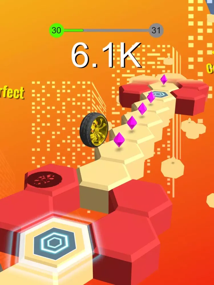 Capturas de tela do Rolling Wheelie Run iPad 