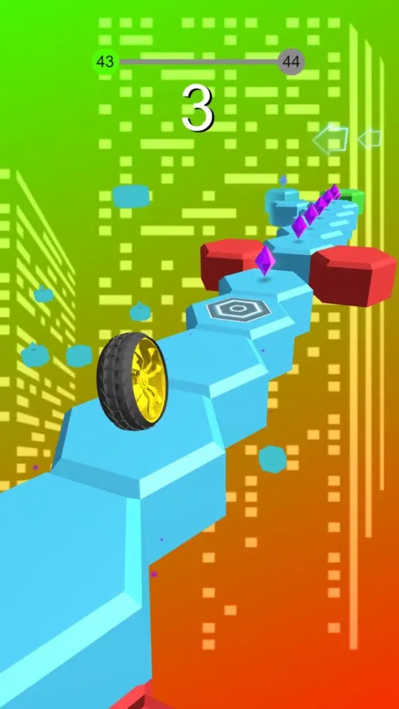 Capturas de tela do Rolling Wheelie Run