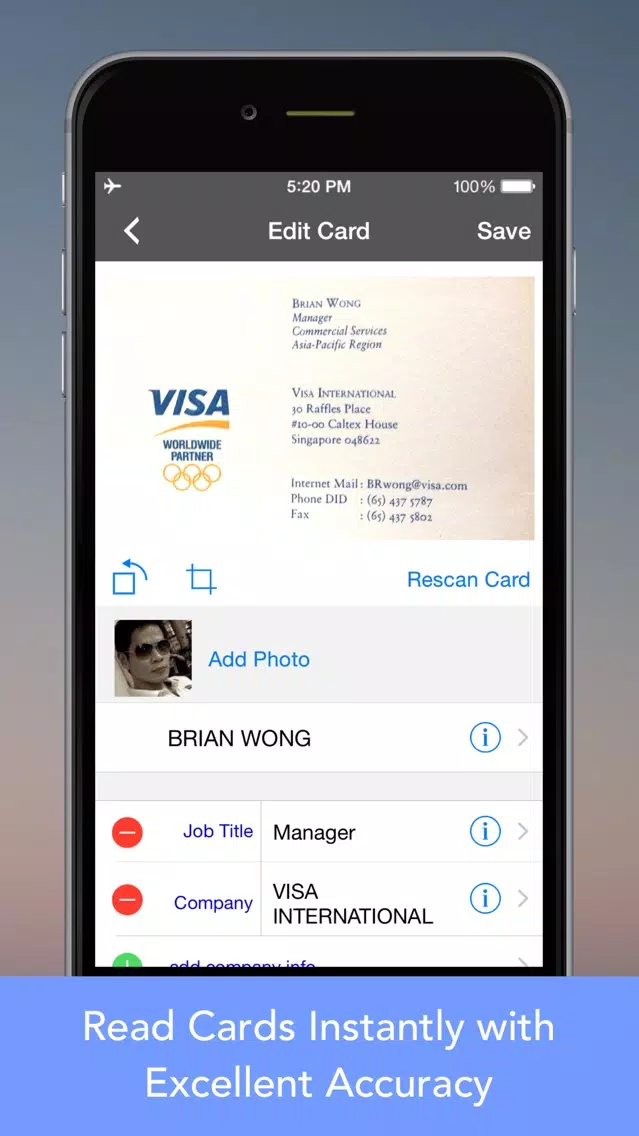 CardWiz Pro: Biz Card Reader應用截圖