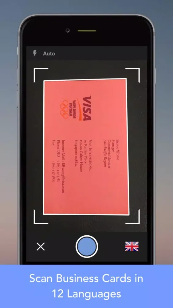 Tangkapan skrin CardWiz Pro: Biz Card Reader