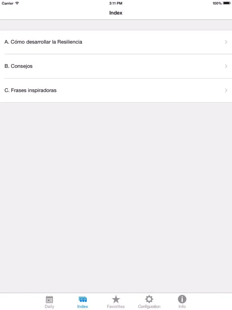 Tangkapan layar Develop Your Resilience iPad 