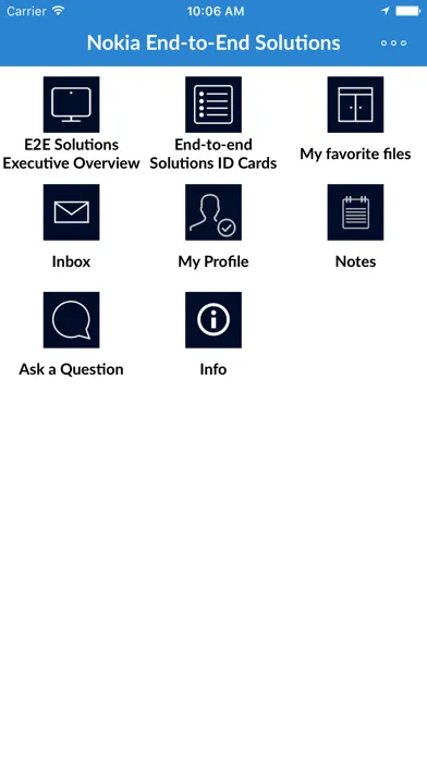 Capturas de tela do Nokia End-to-End Solutions