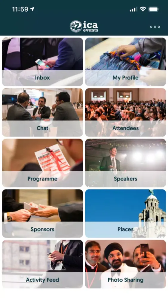 Capturas de tela do ICA Liverpool 2019