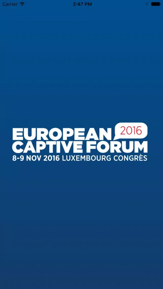 Captures d'écran de European Captive Forum 2016
