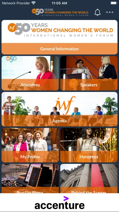 IWF Conference App Screenshots