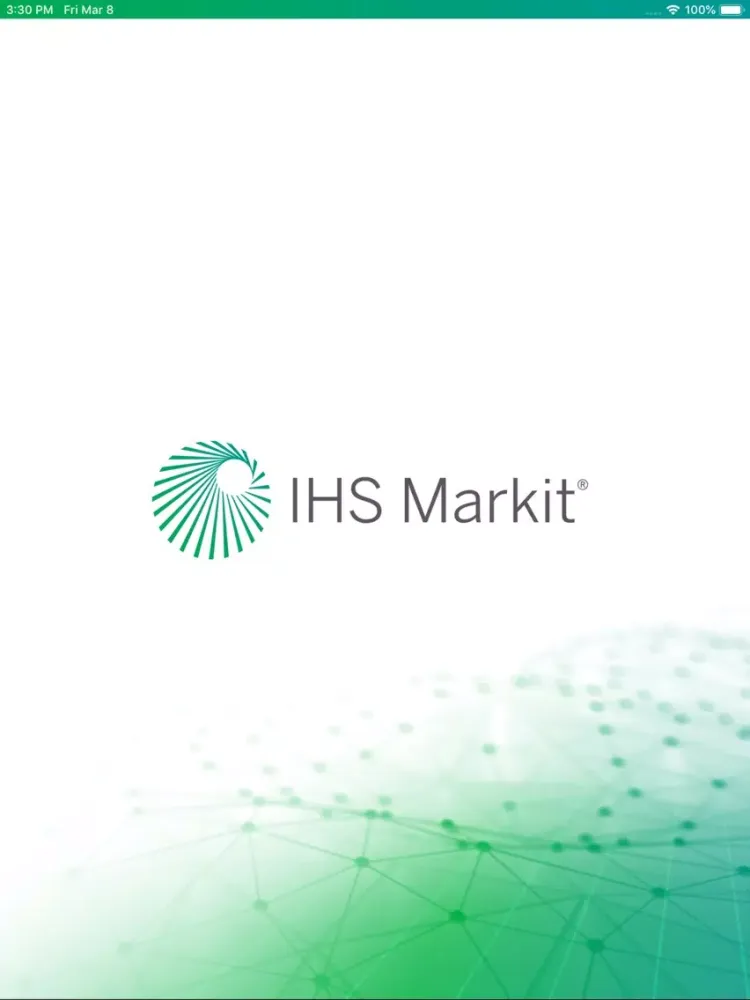 Capturas de tela do CERAWeek – IHS Markit iPad 