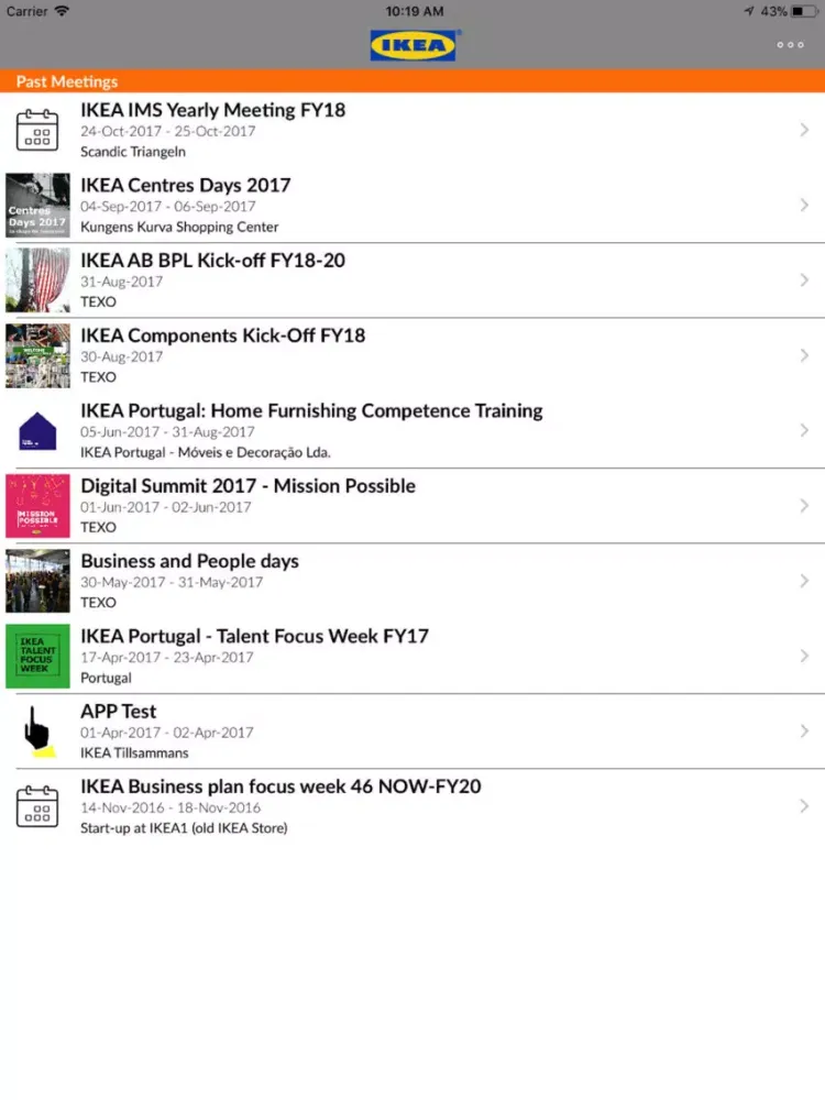 IKEA Meetings iPad  Screenshots