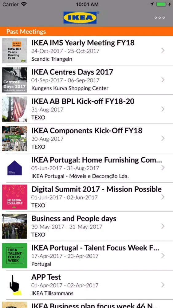 IKEA Meetings Screenshots