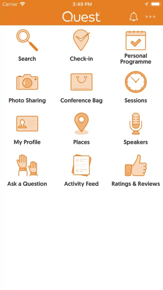 Ảnh chụp màn hình của Quest Software Events