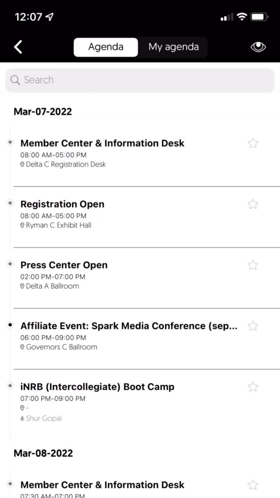 Ảnh chụp màn hình của NRB Convention