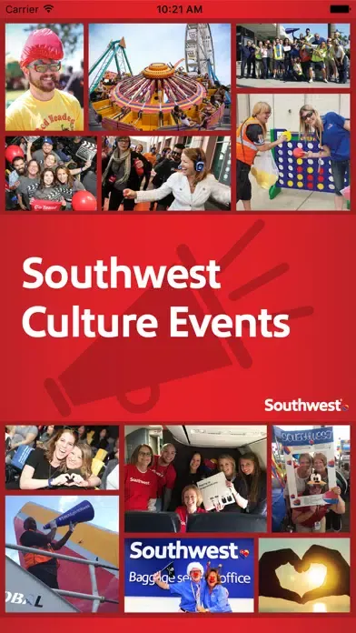Capturas de tela do SWA Culture Events