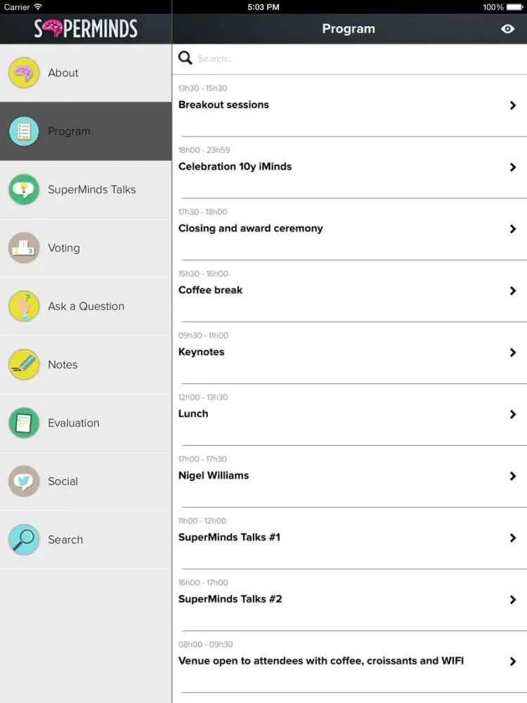 SuperMinds iPad  Screenshots