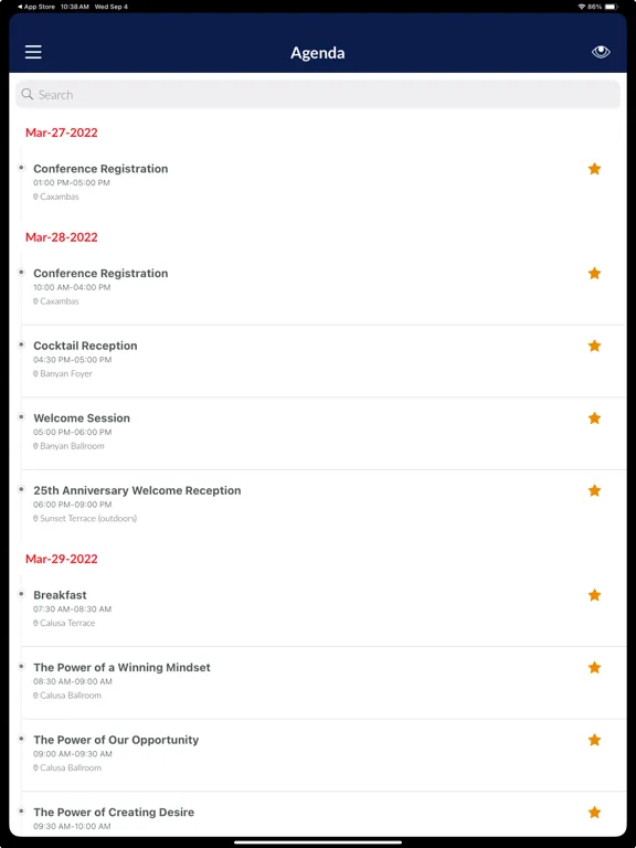 Screenshot di Yum! Meetings & Events iPad 