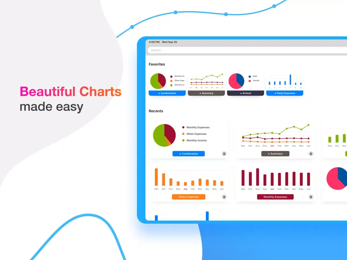 Captures d'écran de Chart Maker + iPad 