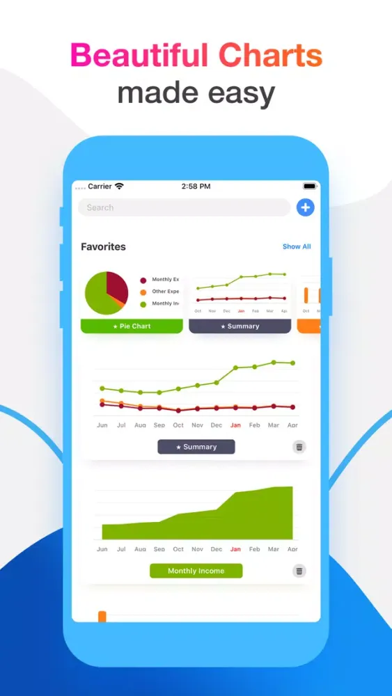 Captures d'écran de Chart Maker +