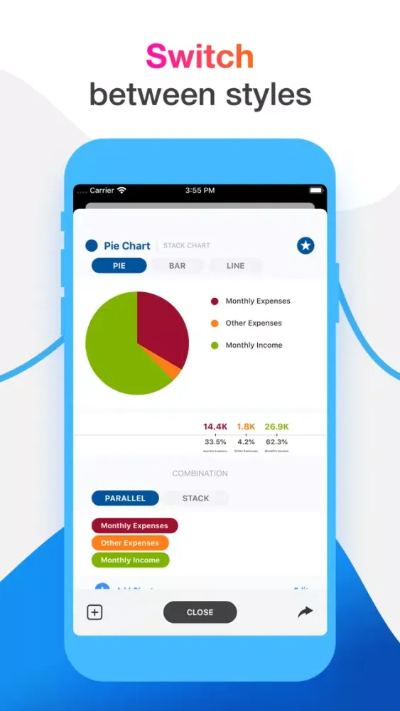 Captures d'écran de Chart Maker +