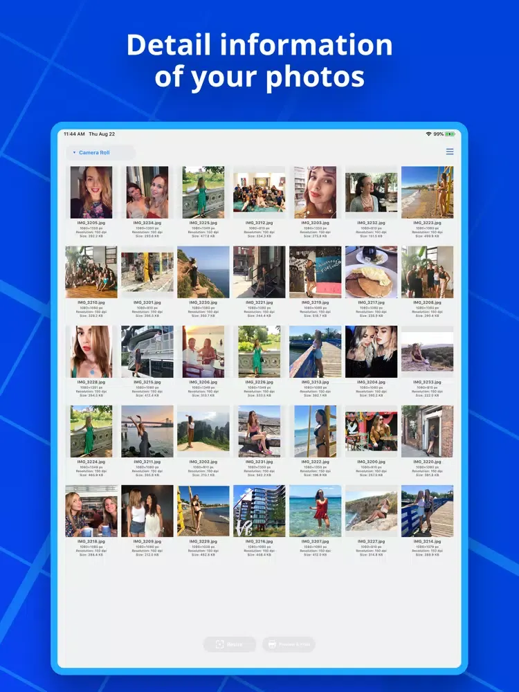 Photo Size Editor iPad  স্ক্রিনশট