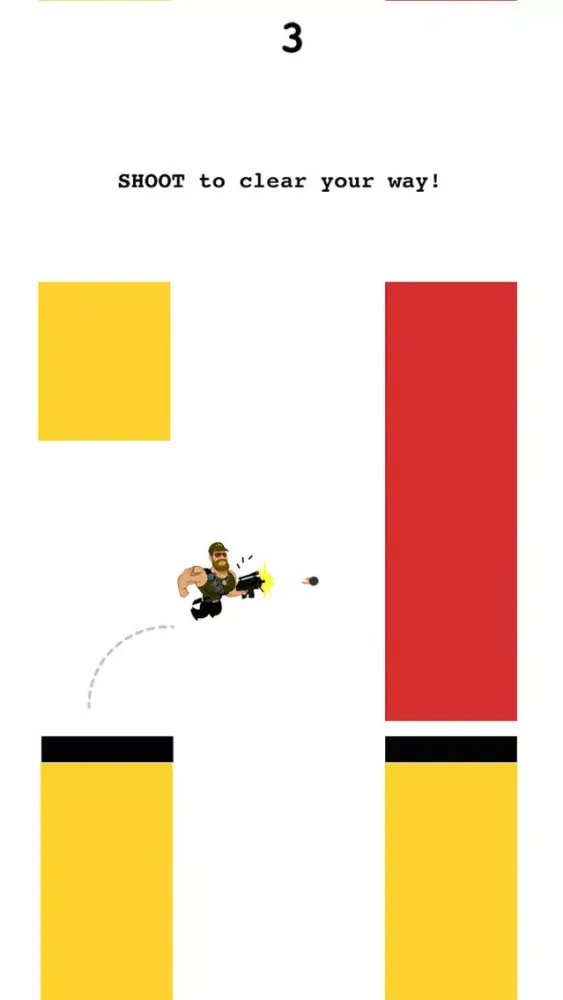 Amazing Hero Jumper - Shooting Platformer Indie Game of Color Tiles 스크린샷